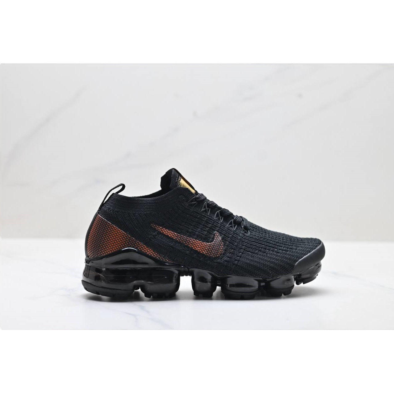 Air VaporMax Flyknit 3 Black Total Orange Shoes