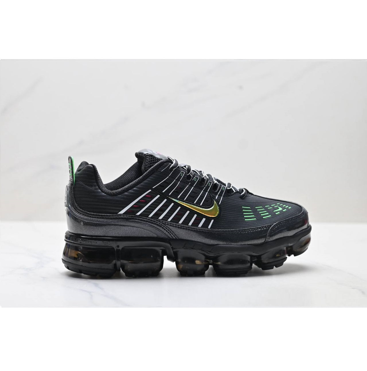 Air VaporMax 360 Black Green Strike Pink Blast Shoes