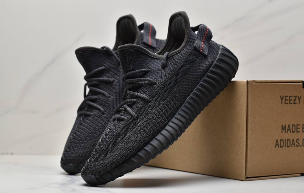 Yeezy 350 V2 Statick Black Reflective Shoes