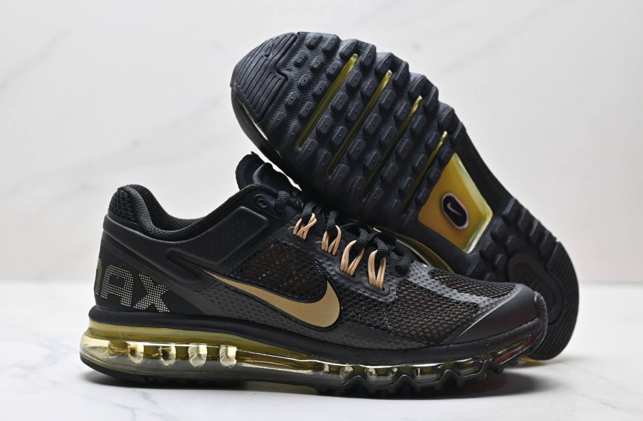 Air Max 2013 Обувки Черно/ Металик Злато-Матирано Злато