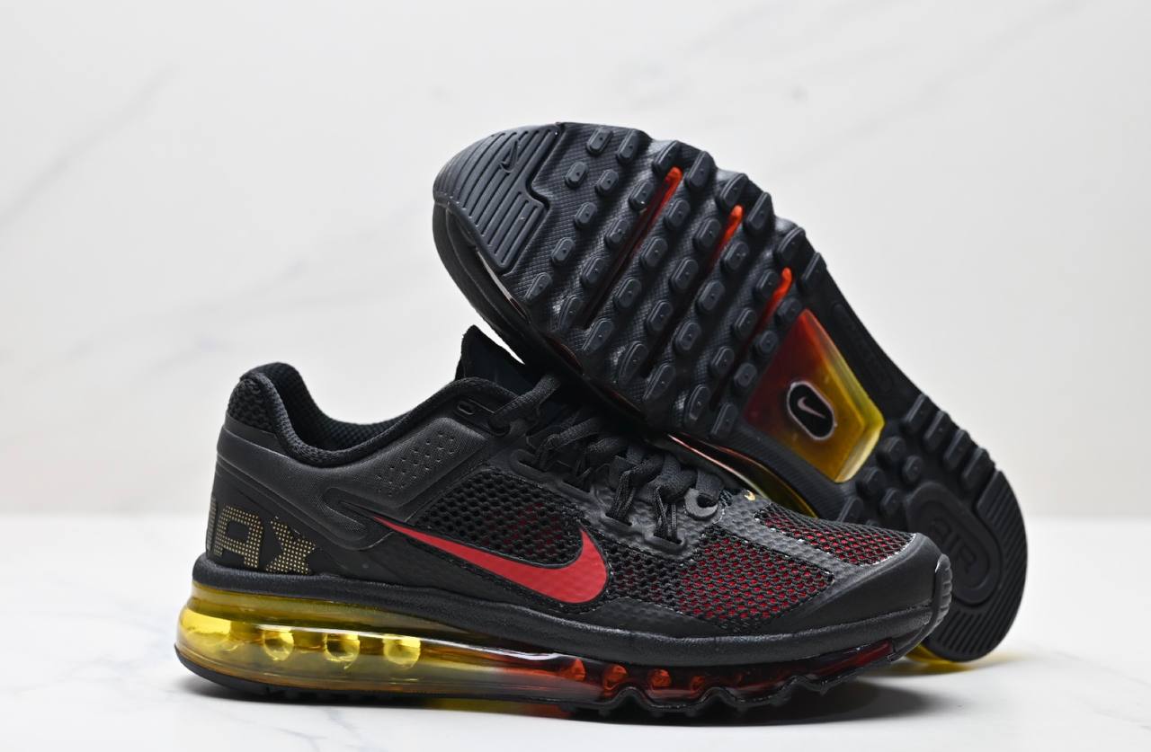 Air Max 2013 Black University Red Shoes
