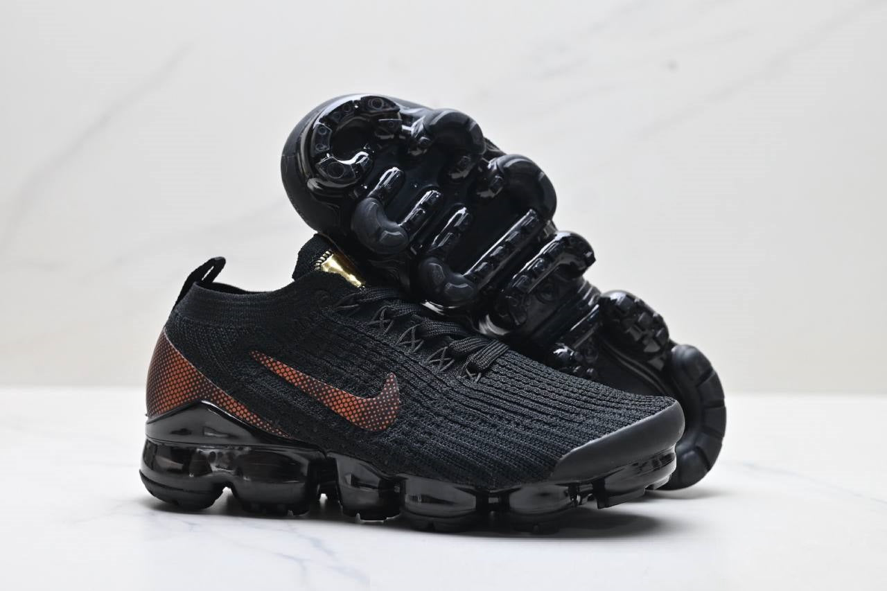 Air VaporMax Flyknit 3 Black Total Orange Shoes