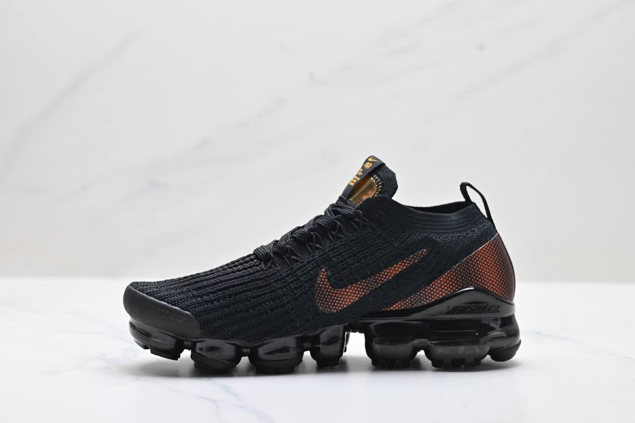 Air VaporMax Flyknit 3 Black Total Orange Shoes