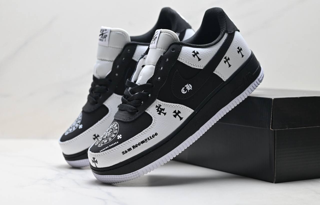 Air Force ‘07 Chrome Hearts Черно/Бяло