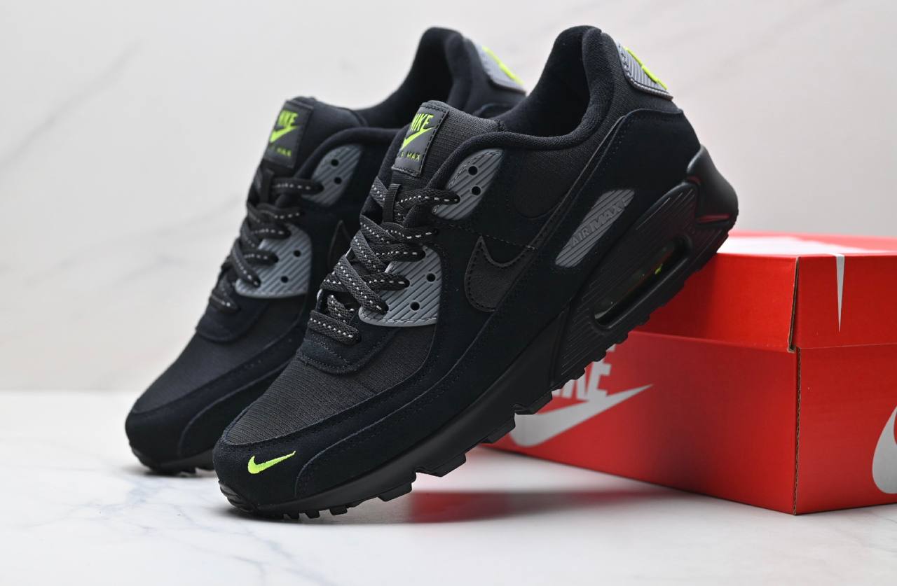 Air Max 90 Black Black Volt Cool Grey