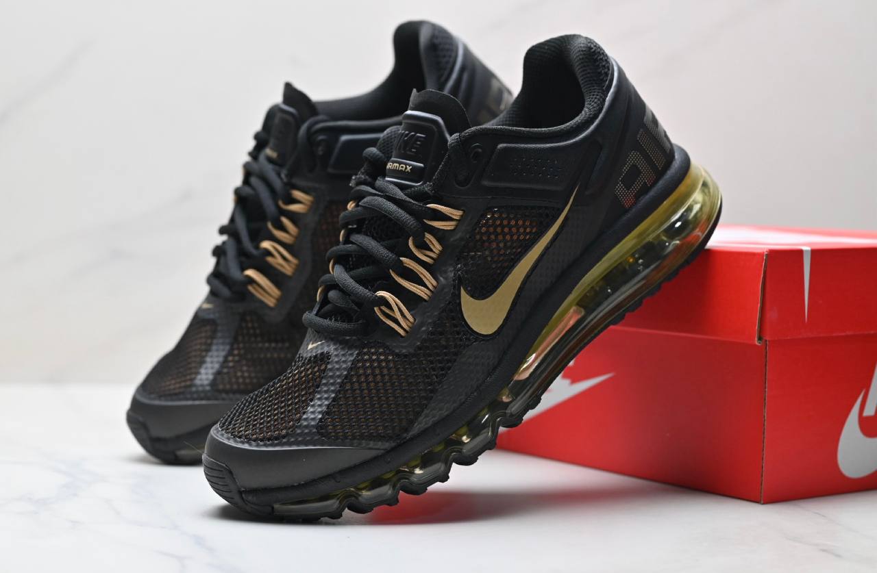 Air Max 2013 Обувки Черно/ Металик Злато-Матирано Злато